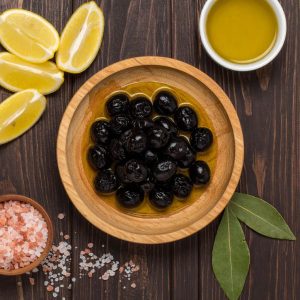 Gourmet Natural Black Olives in Extra Virgin Oil